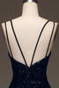 Load image into Gallery viewer, Black Mermaid Sequins Long Prom Dress With Slit