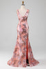 Load image into Gallery viewer, Blush Mermaid Sequins Long Prom Dress With Slit