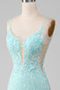 Load image into Gallery viewer, Sparkly Light Green Mermaid Long Prom Dress