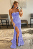 Load image into Gallery viewer, Mermaid Sparkly Black Sequin Long Prom Dress
