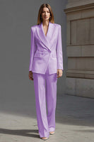 Load image into Gallery viewer, 2 Piece Ivory Double Breasted Peak Lapel Business Suits