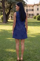 Load image into Gallery viewer, Lilac High Neck A Line Short Floral Homecoming Dress