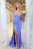 Load image into Gallery viewer, Black Strapless Corset Mermaid Long Prom Dress with Slit