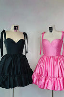 Load image into Gallery viewer, A-Line Pink Ruched Corset Short Homecoming Dress