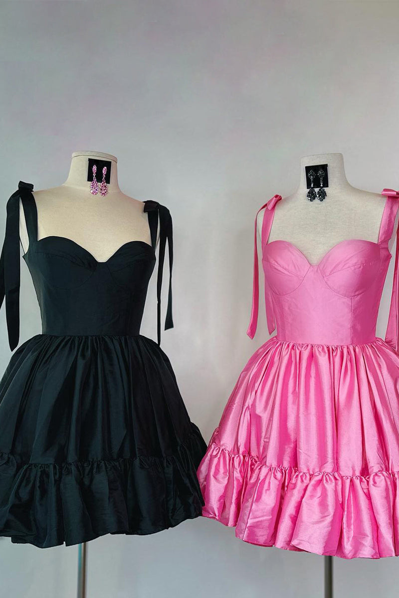 Load image into Gallery viewer, A-Line Pink Ruched Corset Short Homecoming Dress