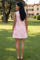 Load image into Gallery viewer, Lilac High Neck A Line Short Floral Homecoming Dress