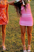 Load image into Gallery viewer, Red Bodycon Ruched Off the Shoulder Short Prom Dress