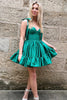 Load image into Gallery viewer, A-Line Pink Ruched Corset Short Homecoming Dress