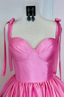 Load image into Gallery viewer, A-Line Pink Ruched Corset Short Homecoming Dress