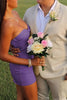 Load image into Gallery viewer, Lilac Bodycon Sweetheart Short Prom Dress with Keyhole