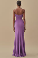 Load image into Gallery viewer, Elegant Black Sheath Chiffon Long Formal Dress with Slit