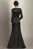 Load image into Gallery viewer, Dusty Blue Satin Sheath Mother of the Bride Dress with Side Waist