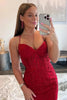 Load image into Gallery viewer, Pink Spaghetti Straps Bodycon Homecoming Dress with Appliques