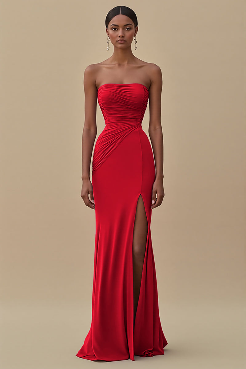 Load image into Gallery viewer, Elegant Black Sheath Chiffon Long Formal Dress with Slit