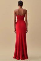 Load image into Gallery viewer, Elegant Black Sheath Chiffon Long Formal Dress with Slit