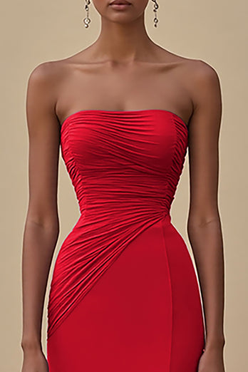 Elegant Black Sheath Chiffon Long Formal Dress with Slit