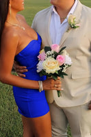 Load image into Gallery viewer, Lilac Bodycon Sweetheart Short Prom Dress with Keyhole