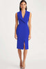 Load image into Gallery viewer, Dusty Rose Shawl Lapel Satin Bodycon Midi Work Blazer Dress