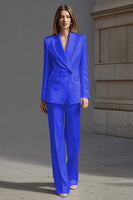 Load image into Gallery viewer, 2 Piece Ivory Double Breasted Peak Lapel Business Suits