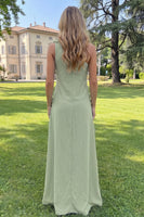 Load image into Gallery viewer, Yellow One Shoulder Floral Sheath Maxi Formal Dress