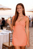 Load image into Gallery viewer, Simple Yellow Bodycon Ruffled Short Prom Dress