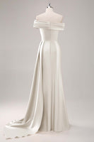 Load image into Gallery viewer, Off the Shoulder Desert Rose Long Formal Dress with Side Cape