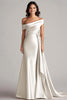 Load image into Gallery viewer, Off the Shoulder Desert Rose Long Formal Dress with Side Cape