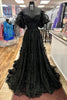 Load image into Gallery viewer, A Line Off the Shoulder Light Blue Tulle Corset Prom Dress with Bowknot