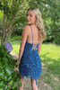 Load image into Gallery viewer, Sparkly White Bodycon Beaded Short Homecoming Dress with Fringes