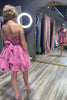 Load image into Gallery viewer, A-Line Lilac Sweetheart Floral Printed Homecoming Dress