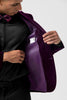 Load image into Gallery viewer, Dark Purple Peak Lapel One Button Prom Blazer