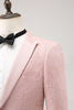Load image into Gallery viewer, Peak Lapel Black 3 Piece Jacquard Men&#39;s Prom Suits