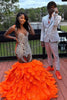 Load image into Gallery viewer, White Notched Lapel Print Slim Fit 2 Piece Men&#39;s Prom Suits