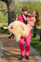 Load image into Gallery viewer, Shawl Lapel Hot Pink One Button 3 Piece Prom Suits