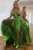 Load image into Gallery viewer, Glitter Purple Backless Long Prom Dress With Slit