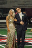 Load image into Gallery viewer, Sparkly Golden Mermaid One Shoulder Long Mirror Prom Dress With Slit