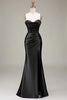 Load image into Gallery viewer, Satin Spaghetti Straps Lilac Prom Dress with Corset