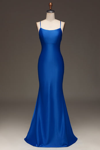 Royal Blue Mermaid Long Prom Dress