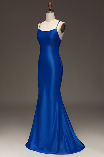 Royal Blue Mermaid Long Prom Dress