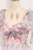 Load image into Gallery viewer, Floral Print A Line Tulle Long Prom Dress