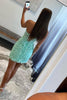 Load image into Gallery viewer, Sheath Sweetheart Royal Blue Corset Short Homecoming Dress with Appliques
