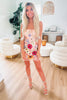 Load image into Gallery viewer, Black Sheath Spaghetti Straps Floral Printed Homecoming Dress with 3D Flowers