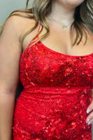 Load image into Gallery viewer, Blue Stylish Bodycon Spaghetti Straps Short Homecoming Dress with Sequins