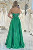 Load image into Gallery viewer, Glitter Dark Green A Line Sweetheart Long Mirror Prom Dress
