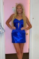 Load image into Gallery viewer, Copper Sweetheart Bodycon Corset Homcoming Dress