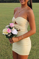 Load image into Gallery viewer, Lilac Bodycon Sweetheart Short Prom Dress with Keyhole