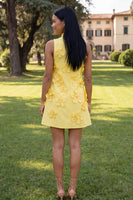 Load image into Gallery viewer, Lilac High Neck A Line Short Floral Homecoming Dress