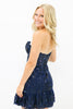 Load image into Gallery viewer, Purple Strapless Short Homecoming Dress with Beading