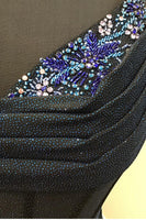 Load image into Gallery viewer, Sparkly Royal Blue Spaghetti Straps Corset Homecoming Dress with Beading