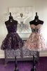 Load image into Gallery viewer, A-Line Lilac Sweetheart Floral Printed Homecoming Dress